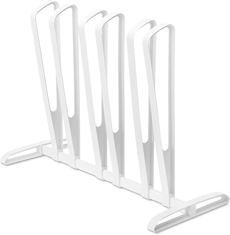 Adjustable 3-Pair Boot Rack in White