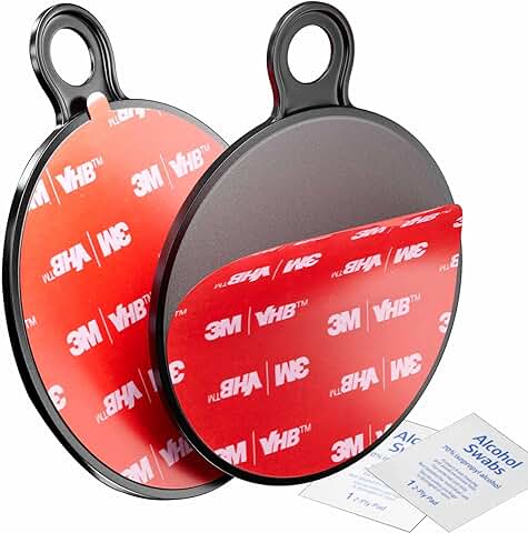 2-Pack 75mm Dashboard Sticky Mount Discs