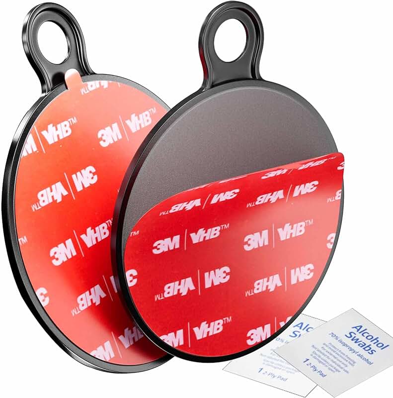 2-Pack 75mm Dashboard Sticky Mount Discs