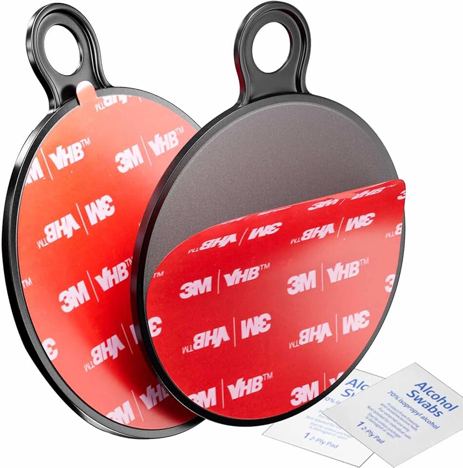 2-Pack 75mm Dashboard Sticky Mount Discs