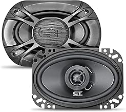 Pair of 4x6 Inch Coaxial Car Speakers, 160 Watts