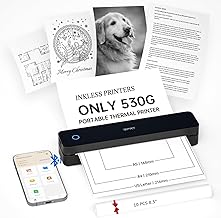 Wireless portable thermal printer for travel and home