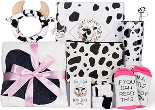 13-Piece Cow Print Gift Set for Women
