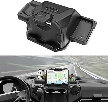 Adjustable Tablet Mount with Storage for Polaris Ranger 2024