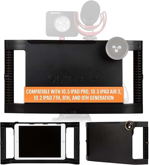 iPad Case with Handle and Mounts for Filming