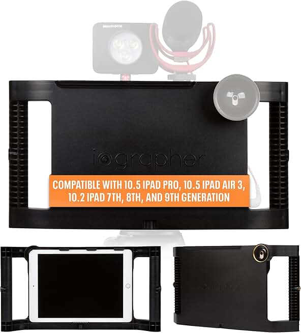 iPad Case with Handle and Mounts for Filming
