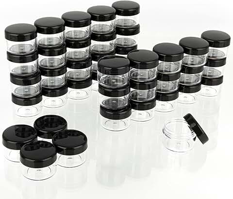 5 Gram Sample Containers with Lids, 200 Pack