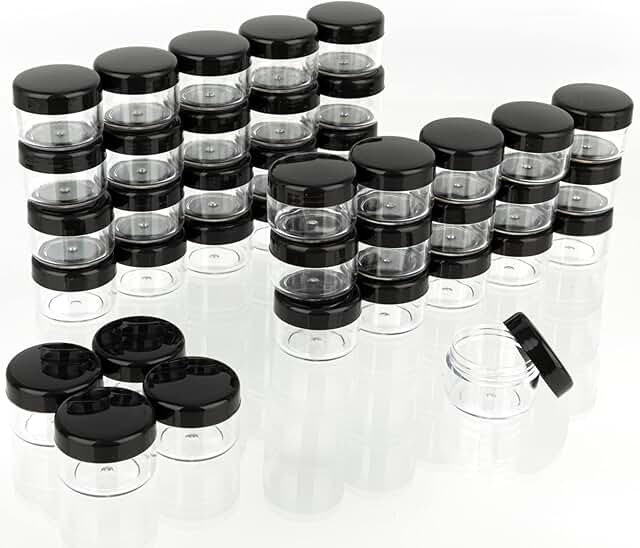 5 Gram Sample Containers with Lids, 200 Pack
