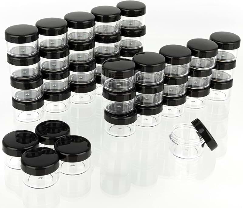 5 Gram Sample Containers with Lids, 200 Pack