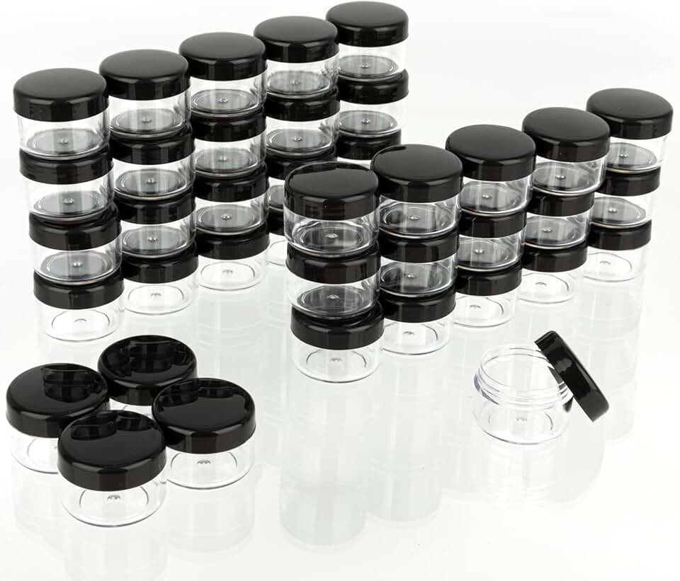 5 Gram Sample Containers with Lids, 200 Pack