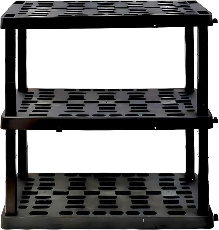 Set of 16 Plastic Cube Storage Organizer