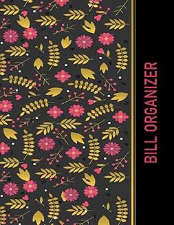 Large Print Monthly Bill Tracker and Organizer