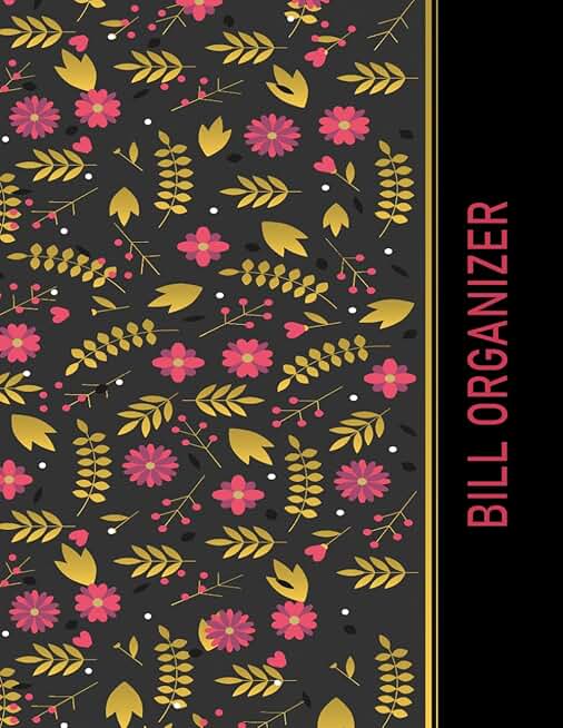 Large Print Monthly Bill Tracker and Organizer