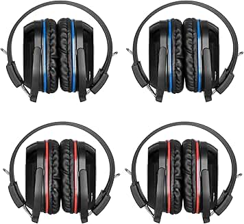 4 Pack Infrared Car Headphones for Kids