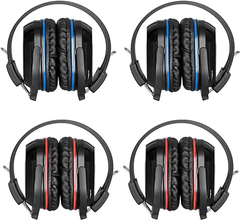4 Pack Infrared Car Headphones for Kids