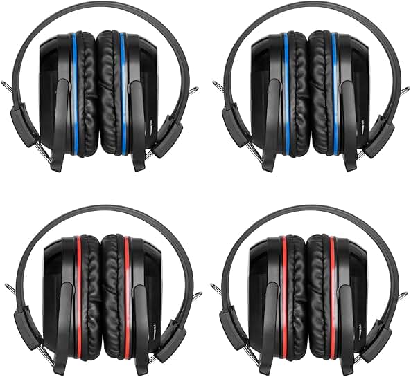 4 Pack Infrared Car Headphones for Kids