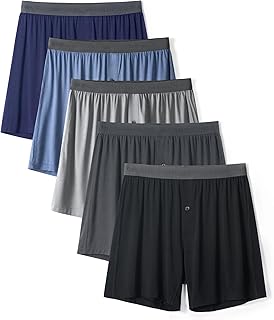 Breathable Bamboo Rayon Men's Boxer Shorts Pack