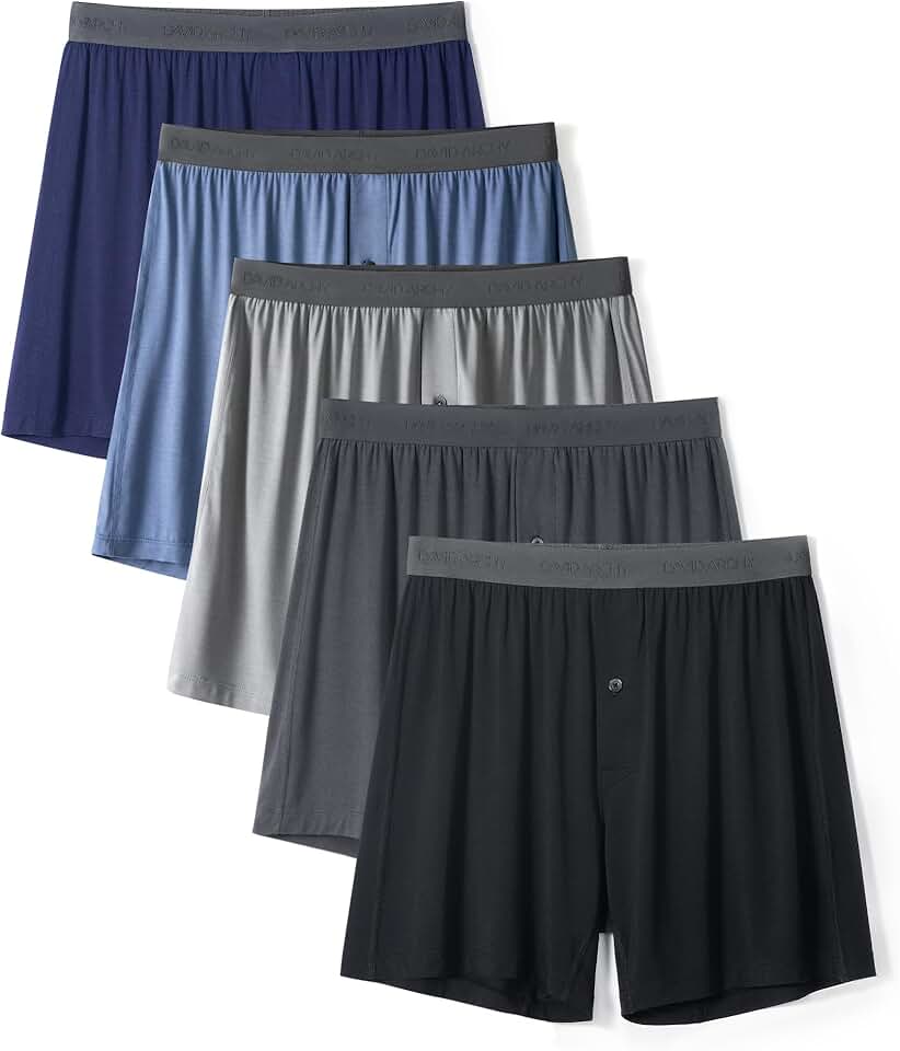 Breathable Bamboo Rayon Men's Boxer Shorts Pack
