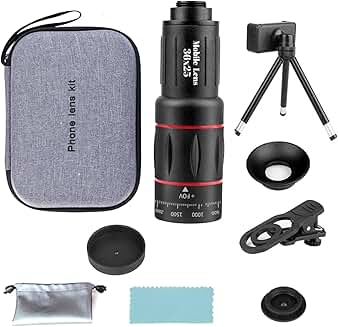36X Telephoto Lens Kit for Smartphones with Tripod