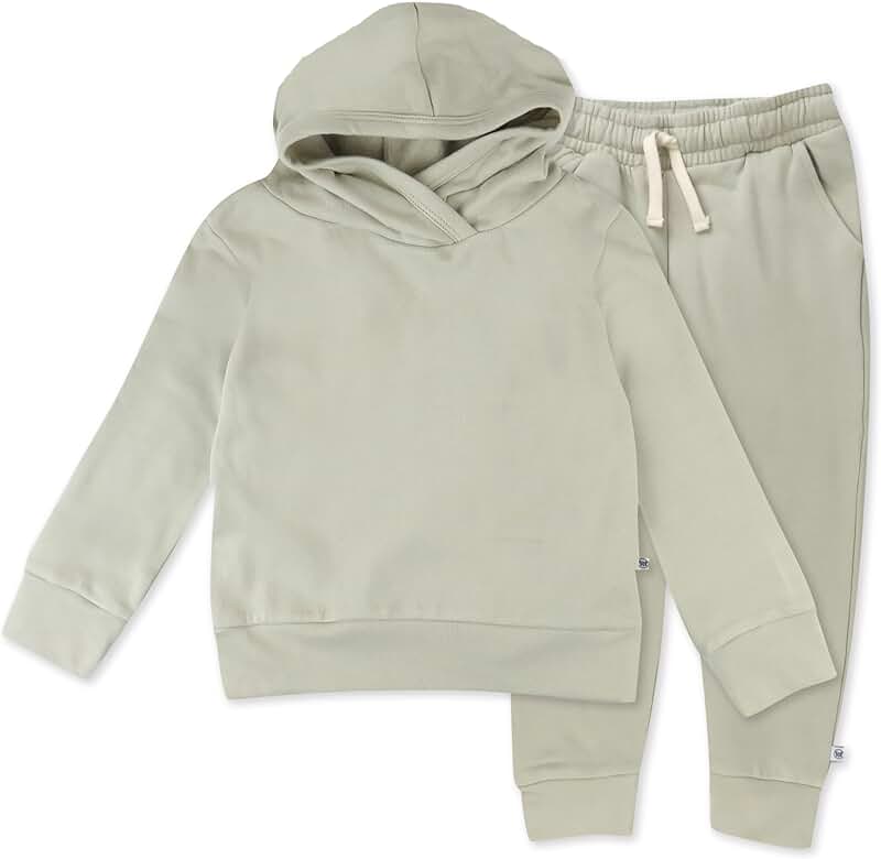 Lightweight Organic Cotton Hoodie and Sweatpants for Toddlers