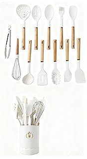 13-Piece Silicone Cooking Utensil Set with Heat-Resistant Handles
