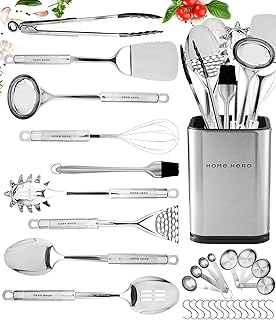 32-Piece Stainless Steel Kitchen Utensil Set