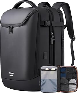 50L Expandable Travel Carry-On Backpack with Laptop and USB Port