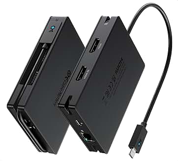 8-in-1 Portable USB4 Hub with 2 4K HDMI and Ethernet