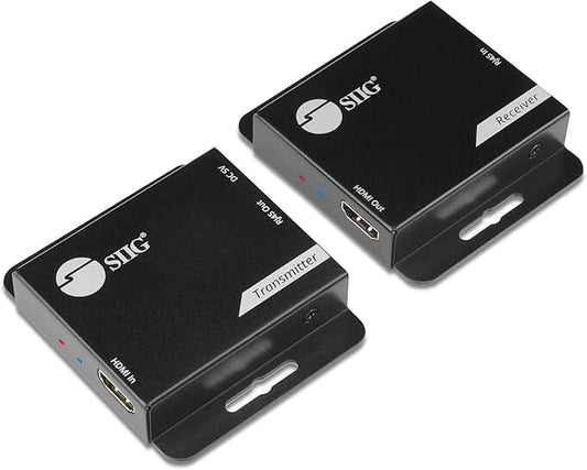 HDMI Over Cat6 Extender, 60m, 1080p, Power, Plug & Play