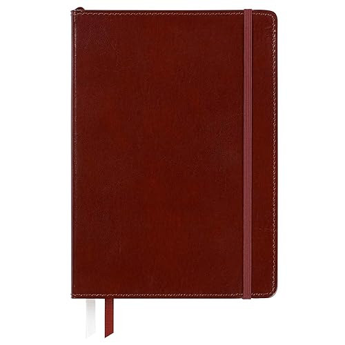 Brown Leather Journal Notebook, 6" x 8.5", 240 Pages