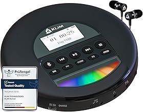 Portable CD Player with FM Radio and Bluetooth