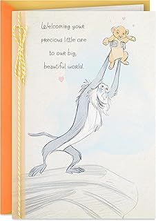 Baby Shower Card for New Parents with Lion King Theme