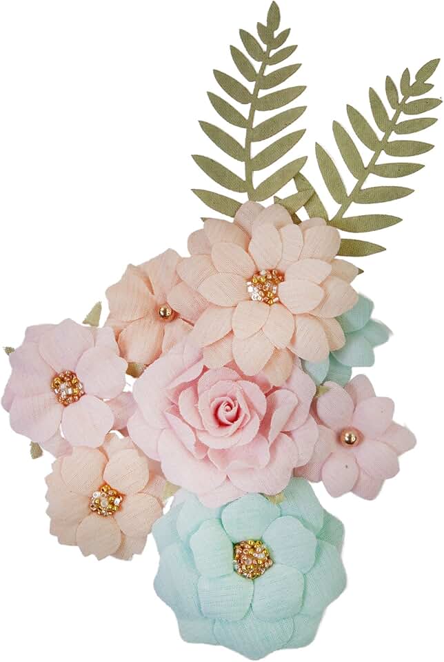 Multicolored Flower Craft Embellishments