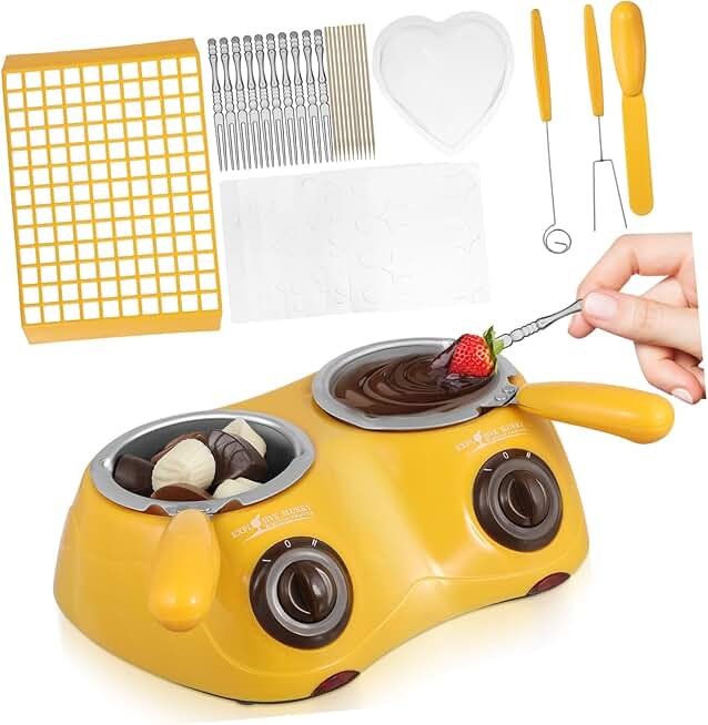 Electric Chocolate Melting Pot with DIY Molds