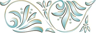 Art Nouveau Stencil, 18.5 x 6.5 inches, 2-layer border