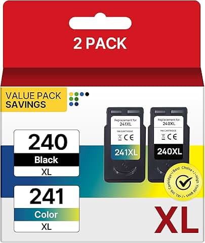 Two-pack ink cartridges for PIXMA MG and TS printers