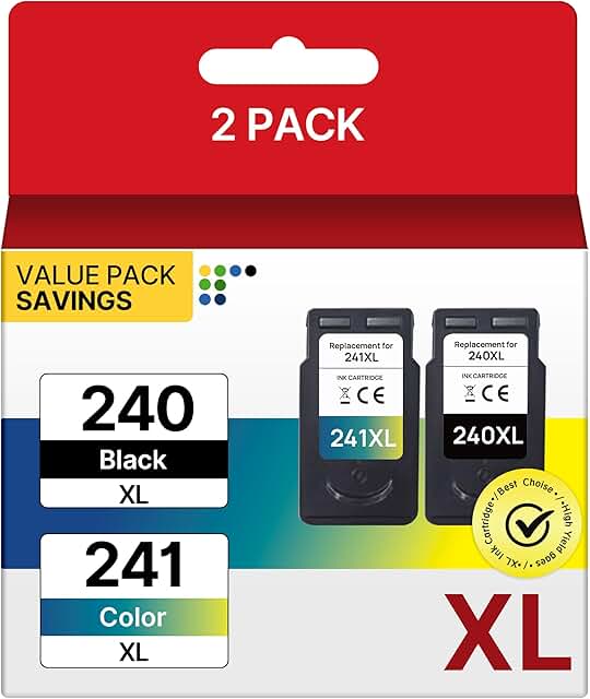 Two-pack ink cartridges for PIXMA MG and TS printers