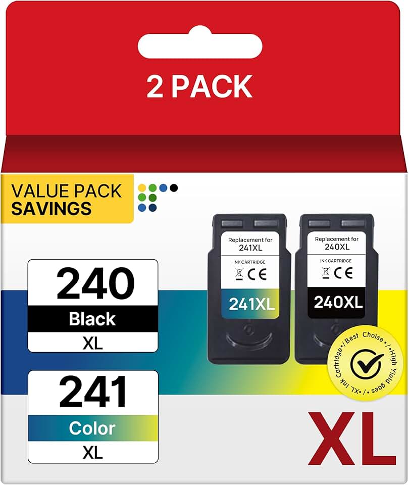 Two-pack ink cartridges for PIXMA MG and TS printers