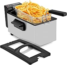 3-Liter Deep Fryer with Adjustable Temp and Viewing Window