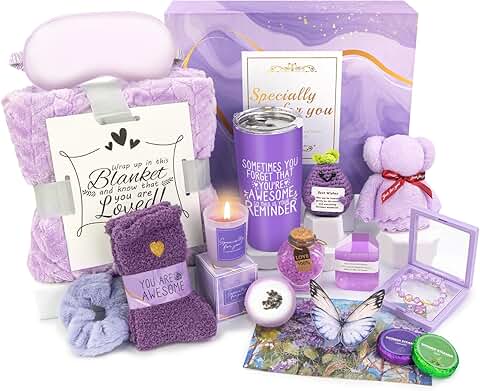 Lavender Spa Gift Basket for Women