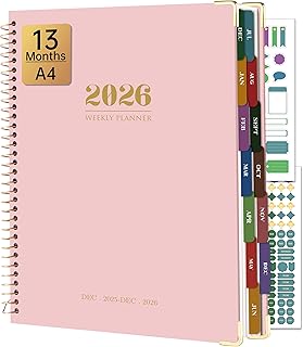 2026 Weekly and Monthly Planner, 8.5"x11" Hardcover