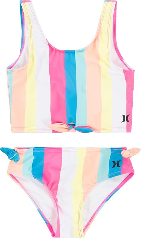 Girls' two-piece tankini swimsuit