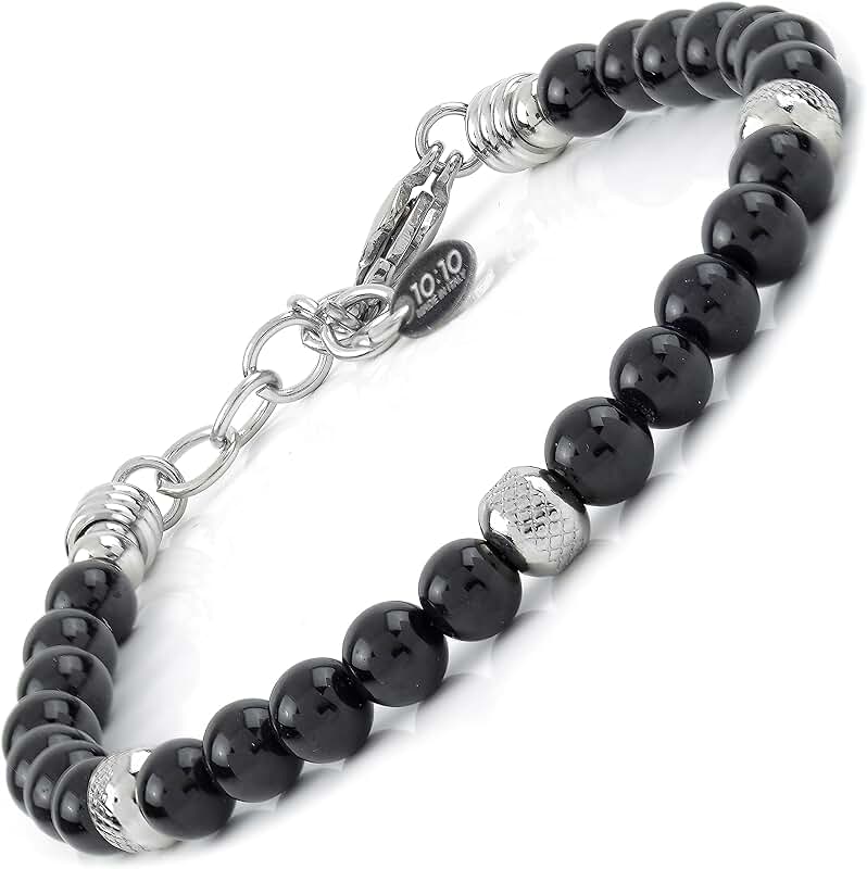 Beaded Tourmaline Bracelet for Men and Women