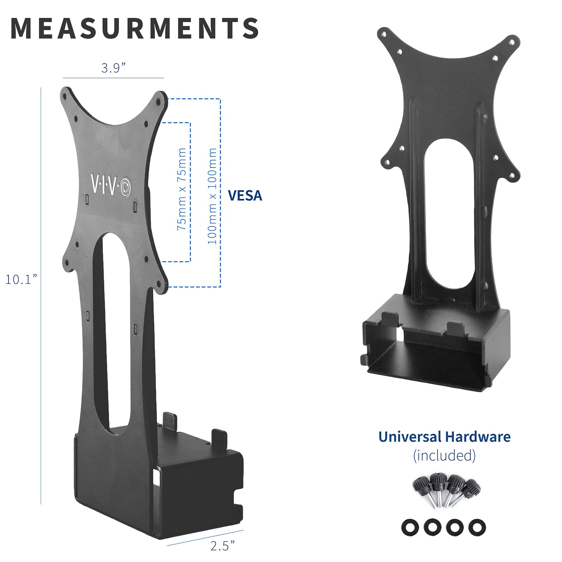 Quick Attach VESA Adapter Plate Bracket Designed for Samsung T55 Series Monitors, VESA up to 100x100, Black, MOUNT-SGT55
