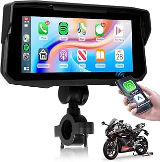 Portable 6.86" Touchscreen Screen with Wireless CarPlay and Android Auto