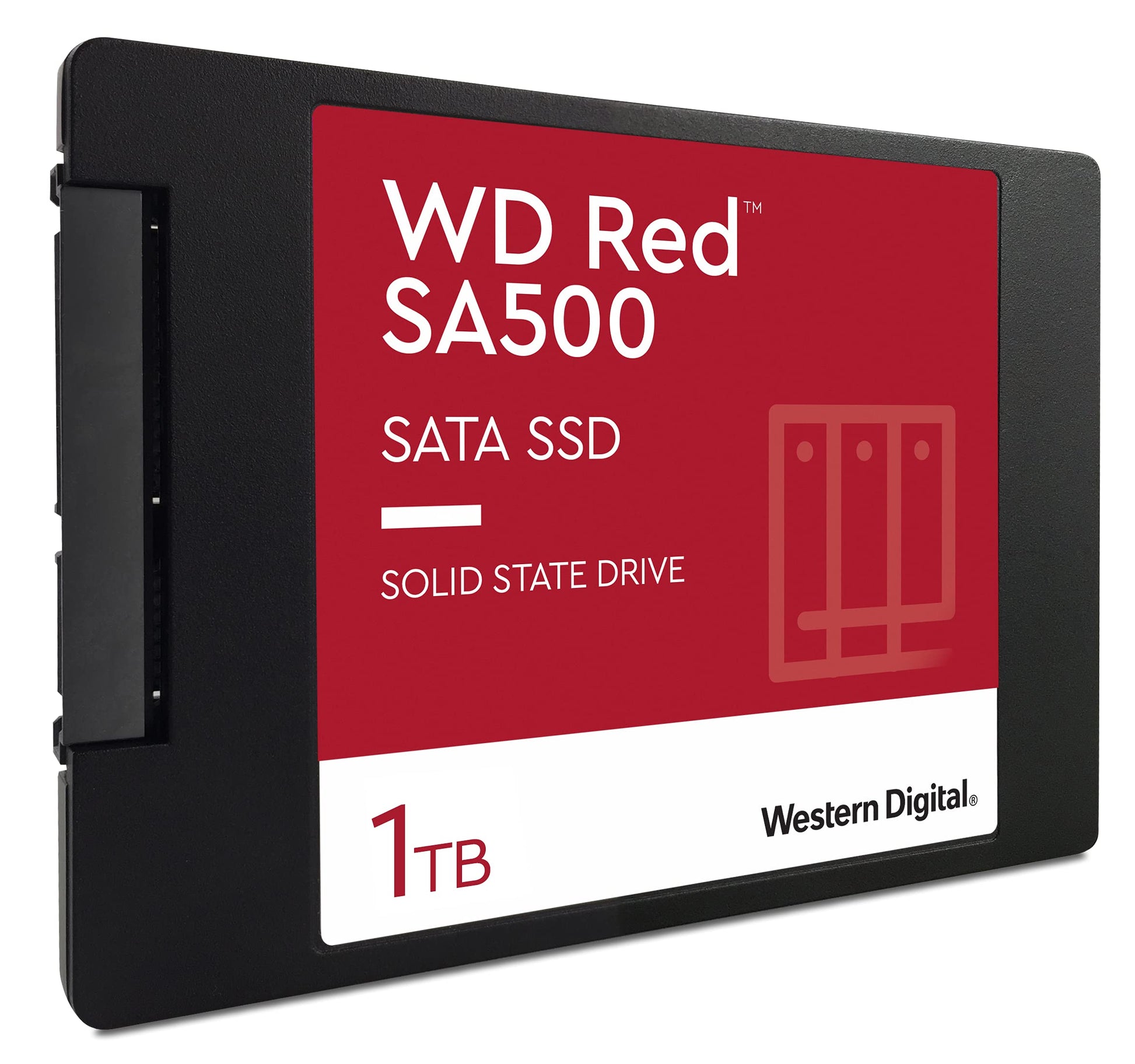 1TB WD Red SA500 NAS 3D NAND Internal SSD - SATA III 6 Gb/s, 2.5"/7mm, Up to 560 MB/s - WDS100T1R0A