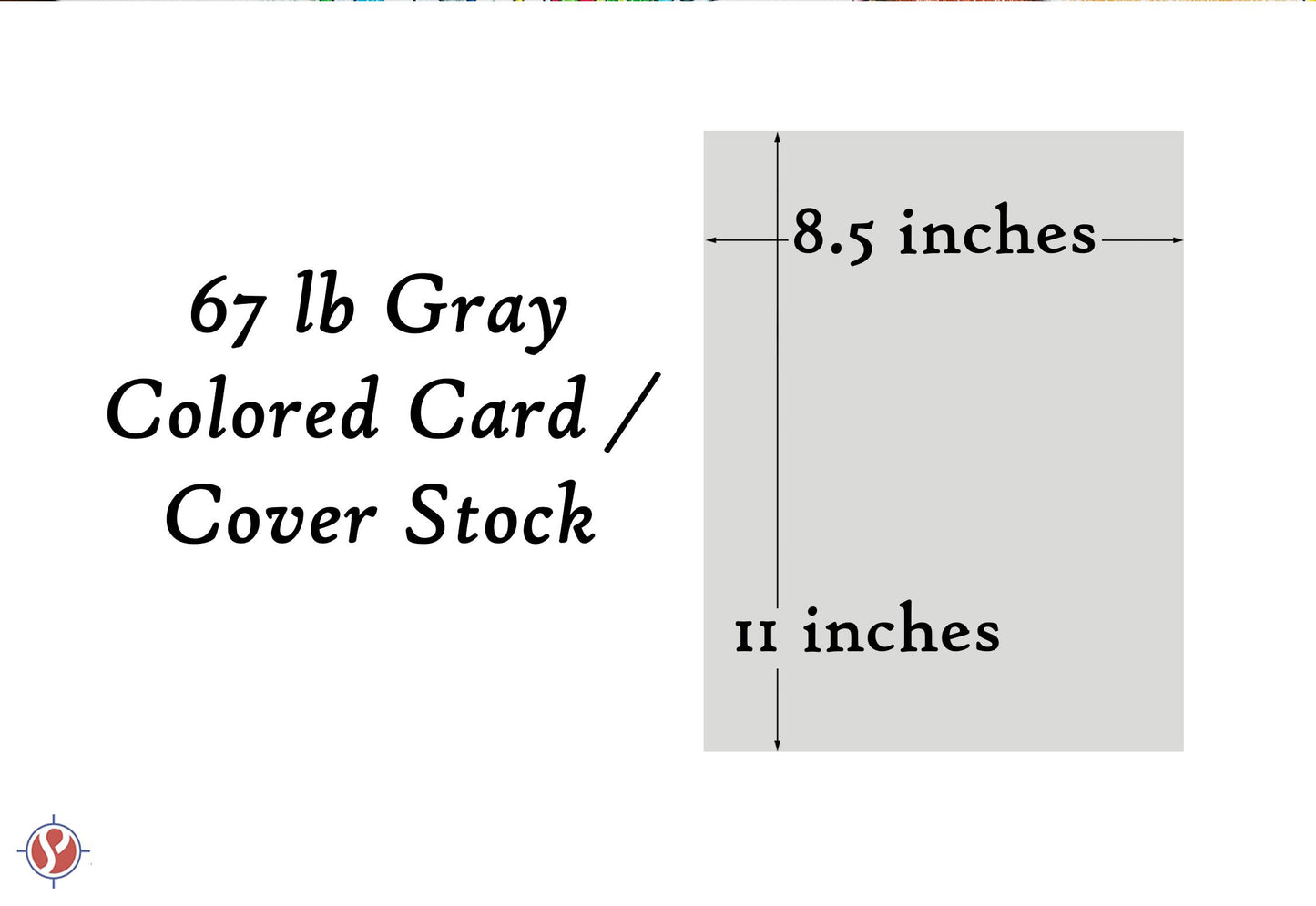 Gray pastel color card stock, 8.5 x 11, 50 sheets