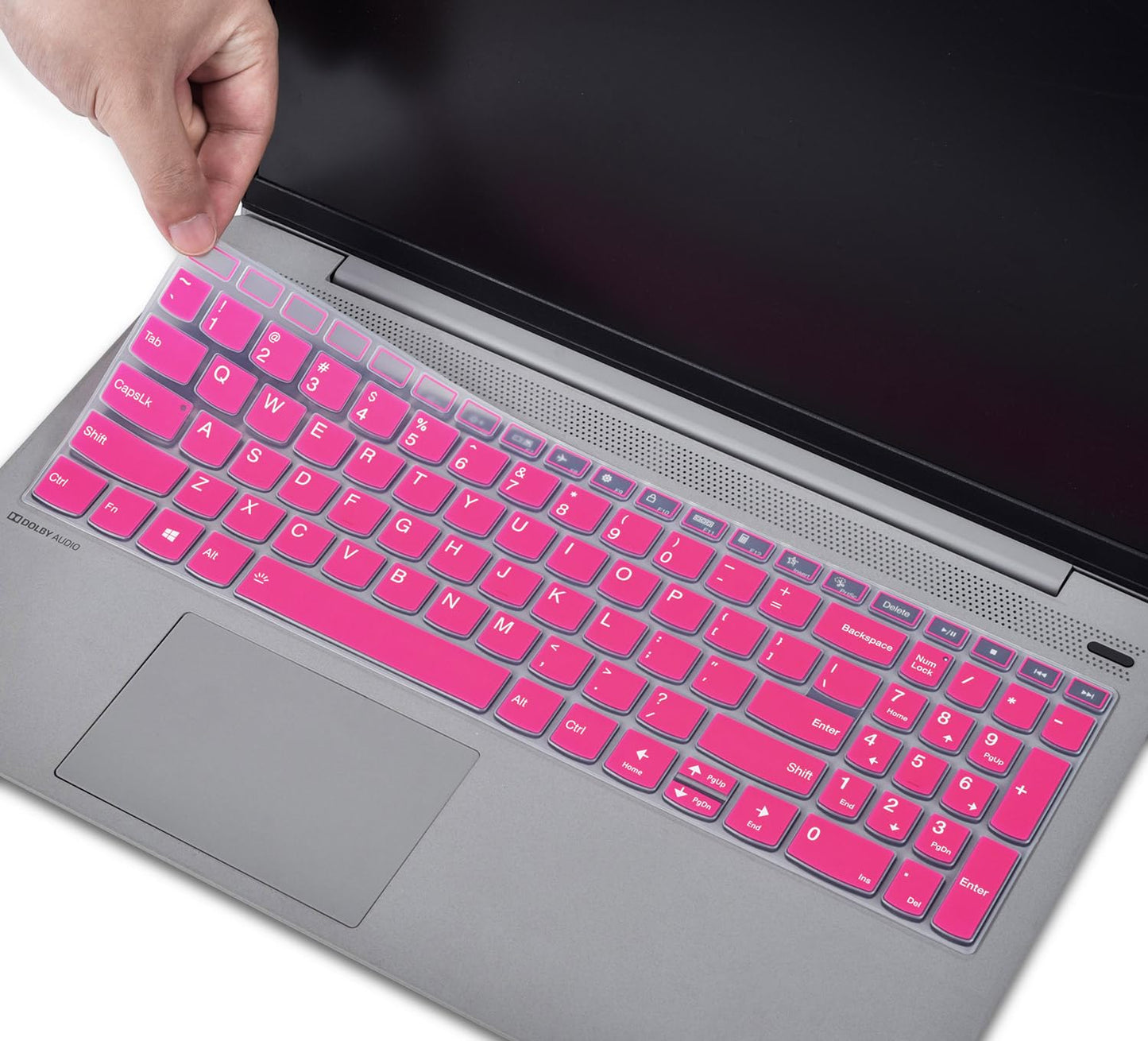 Hot Pink Keyboard Cover for 15.6 Inch Laptops
