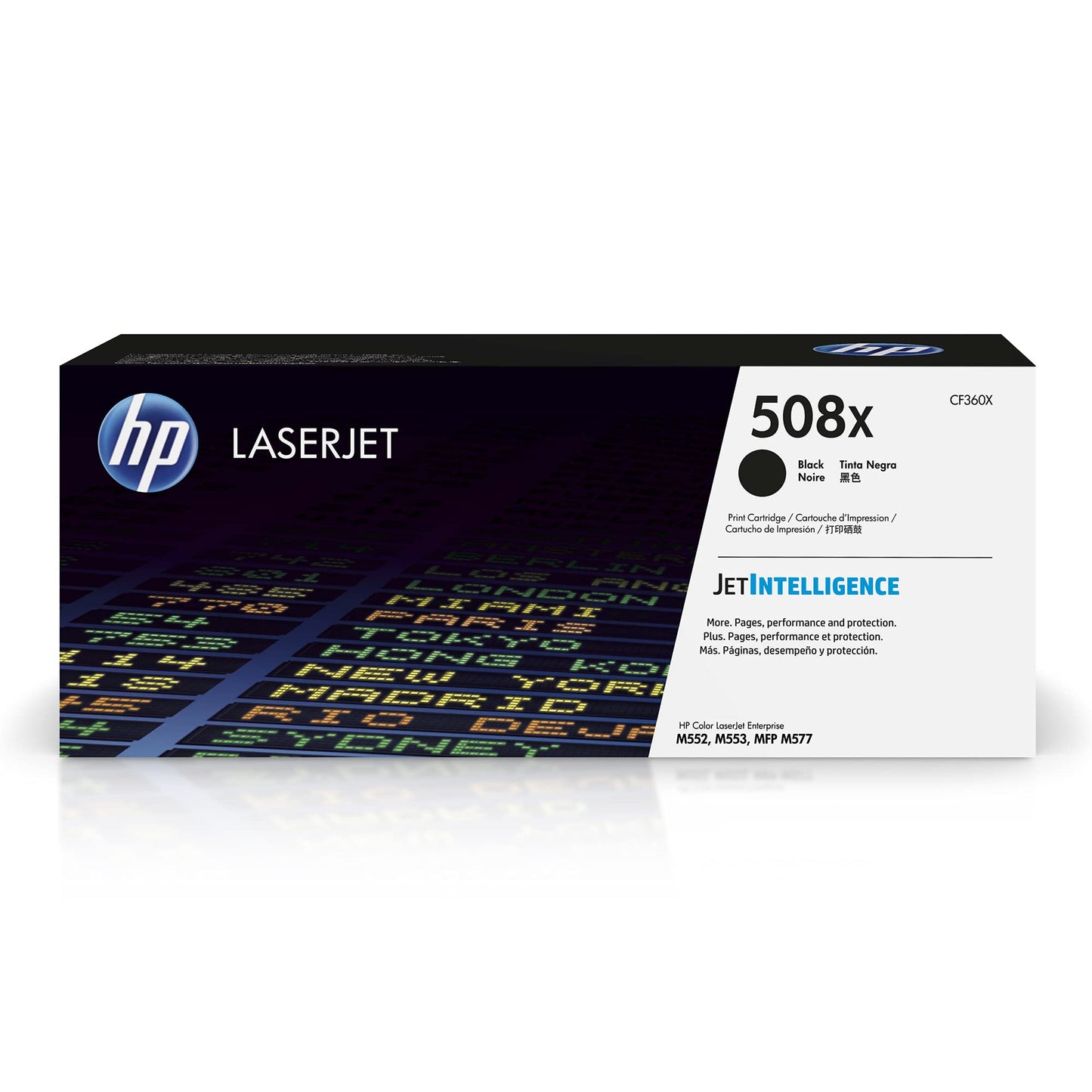 Original 508X Black High-yield Toner Cartridge | Works with Color LaserJet Enterprise M552, M553, Color LaserJet Enterprise MFP M577 Series | CF360X