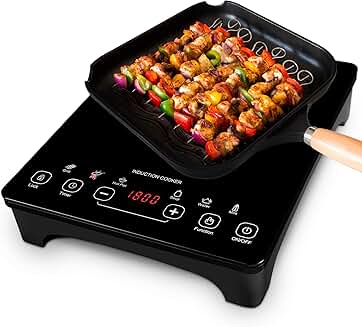 Portable 1800W Induction Cooktop with Touch Control
